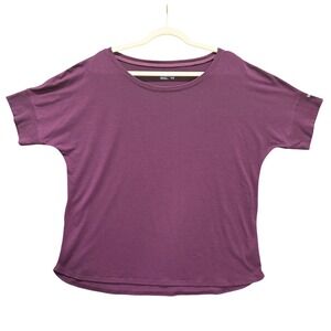 Columbia Women's XL Omni-Shade T-Shirt Purple Dolman Sleeve Scoop Neck Plum
